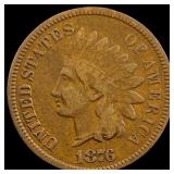 1876 Indian Head Cent LIGHTLY CIRCULATED