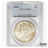 1880-S Morgan Silver Dollar PCGS MS63