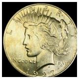 1927 Silver Peace Dollar CHOICE AU