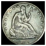 1873 Seated Liberty Half Dollar ABOUT UNCIRCULATED