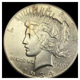 1934 Peace Silver Dollar CLOSELY UNCIRCULATED