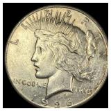 1926-S Silver Peace Dollar CHOICE AU