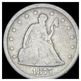 1875-S Silver Twenty Cents NICELY CIRCULATED
