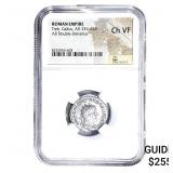 Roman Treb.Gallus, AD 251-253 AR Dbl-Denarius NGC