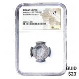 Roman Valerian I, AD 253-260 BI Dbl-Denarius NGC