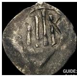 1250-1300 Germany Silver Hand Heller NEARLY UNCIRC