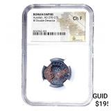 Roman Aurelian, AD 270-275 BI Dbl-Denarius NGC Ch
