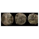 [3 Coins] Pratihara 780-980 Silver Drachm NEARLY