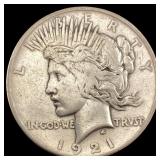 1921 Silver Peace Dollar LIGHTLY CIRCULATED