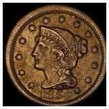1854 Braided Hair Large Cent CHOICE AU
