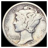 1921 Mercury Dime ABOUT UNCIRCULATED