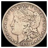1892-O Silver Morgan Dollar ABOUT UNCIRCULATED