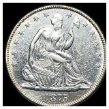 1875-S Silver Half Dollar (Seated Liberty) ABOUT U