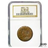 1853 Braided Hair Cent NGC AU58