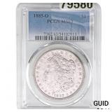 1885-O Morgan Silver Dollar PCGS MS63
