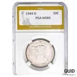 1944-D Walking Liberty Half Dollar PGA MS66