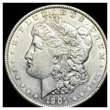 1901 Silver Morgan Dollar CLOSELY UNCIRCULATED