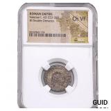 Roman Valerian I 253-260 AD BI Dbl-Denarius ChVF