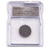 1800-1840 Netherlands East Indies Bronze Duit ICG