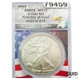 2023  ANACS MS70 SE 1oz Silver
