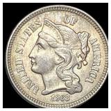 1868 Nickel Three-Cent Piece UNCIRCULATED