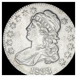 1833 Capped Bust Half Dollar CLOSELY  UNCIRCULATE