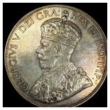 1936 Canada Silver Dollar CLOSELY UNCIRCULATED