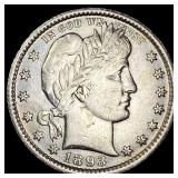 1893-O Silver Barber Quarter CLOSELY UNCIRCULATED