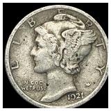 1921 Mercury Dime LIGHTLY CIRCULATED