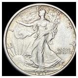 1917 Walking Liberty Half Dollar CLOSELY UNCIRCULA