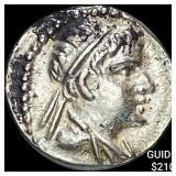 Bactria Eukratides I 170-145 BC Silver Obol CHOIC