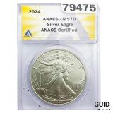 2024-S  ANACS MS70 SE 1oz Silver