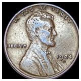 1924-D Lincoln Wheat Cent NEARLY UNCIRCULATED