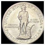 1925 Silver Lexington-Concord Half Dollar CHOICE B