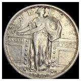 1917-S Silver Standing Liberty Quarter ABOUT UNCIR