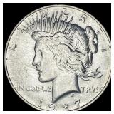 1927-D Silver Peace Dollar CHOICE AU
