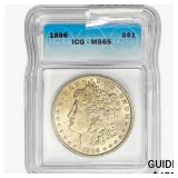 1896 Morgan Silver Dollar ICG MS65