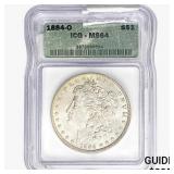 1884-O Morgan Silver Dollar ICG MS64