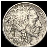 1920-D Nickel Five Cents Buffalo ABOUT UNCIRCULATE
