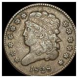 1828 Classic Head Half Cent ABOUT UNCIRCULATED