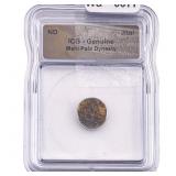 Mahi Pala Dynasty Copper Jital ICG Genuine