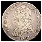 1835 Capped Bust Half Dollar LIGHTLY CIRCULATED