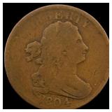 1804 Copper Half Cent NICELY CIRCULATED