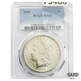 1889 Morgan Silver Dollar PCGS MS63