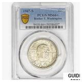 1947-S Booker T Half Dollar PCGS MS66+
