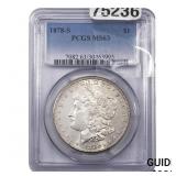 1878-S Morgan Silver Dollar PCGS MS63