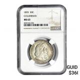 1893 Columbian Expo Half Dollar NGC MS63