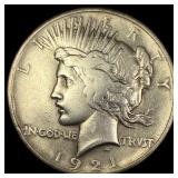 1921 Silver Peace Dollar LIGHTLY CIRCULATED