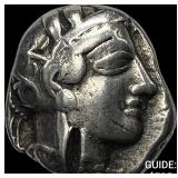 Attica Athens 393-294 AD Silver Tetradrachm NEARL