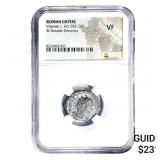Roman Valerian I, AD 253-260 BI Dbl-Denarius NGC